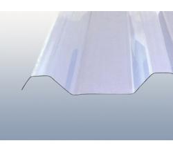 Lichtplatte aus Polycarbonat 250/49 Trapezprofil (Hoesch) klar